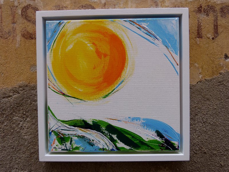 Sonne 1 2015 30x30  Acryl auf LW, € 240 SOLD
